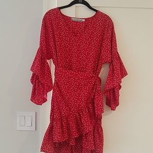 Faux wrap dress